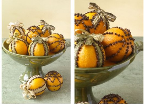Készíts karácsonyi dekorációt narancsból!